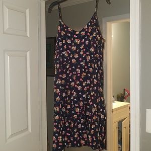 Floral dress smocked back